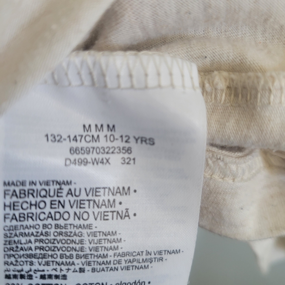 LEVI'S Kids Tee with Green Logo and Gray Trim - Picture 6 of 9